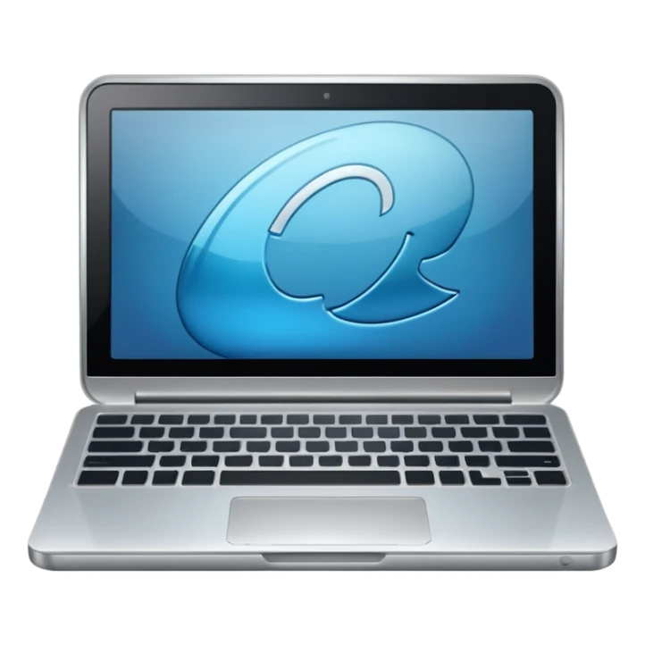 Laptop, nice and very shiny. sticker