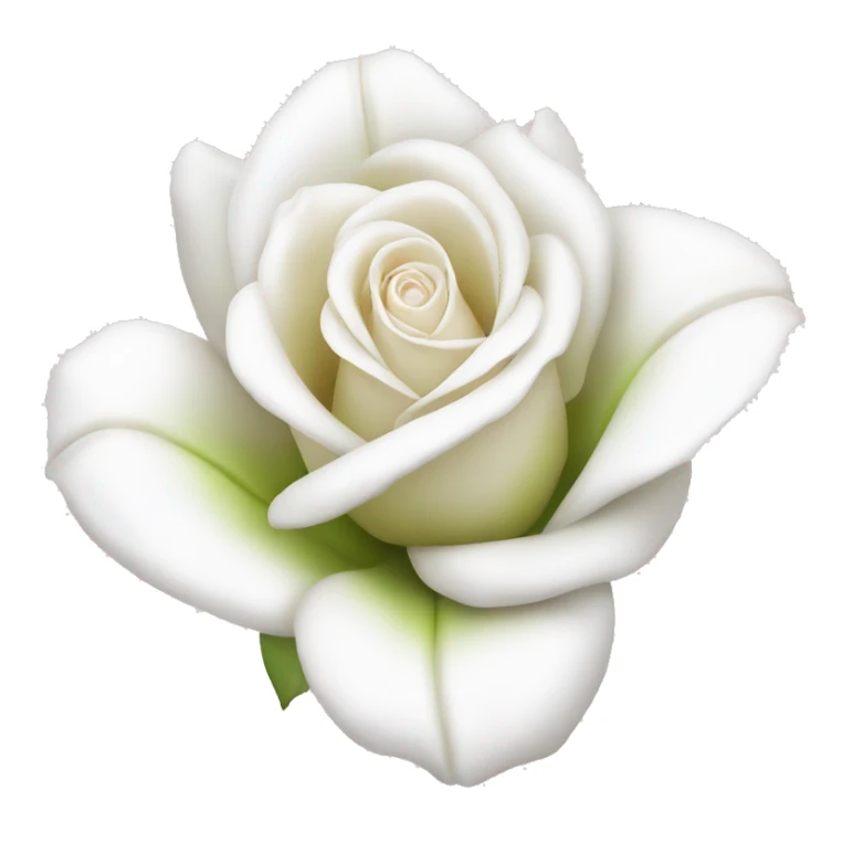 Lily white rose  sticker