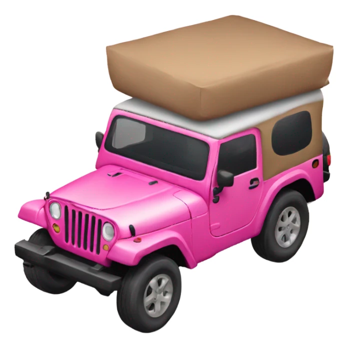 Pink jeep sticker