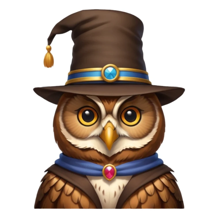 Owl with magician’s hat
 sticker