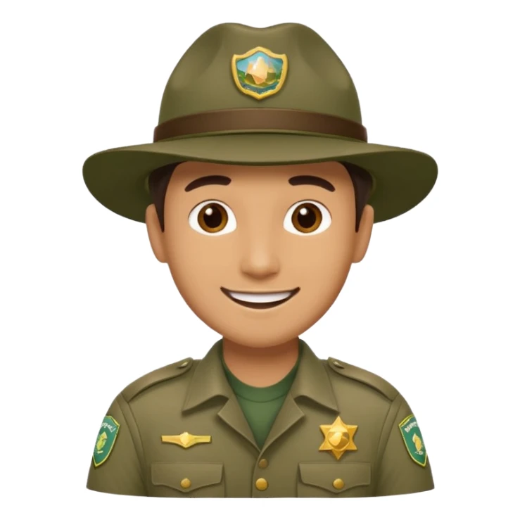 Male Park Ranger sticker