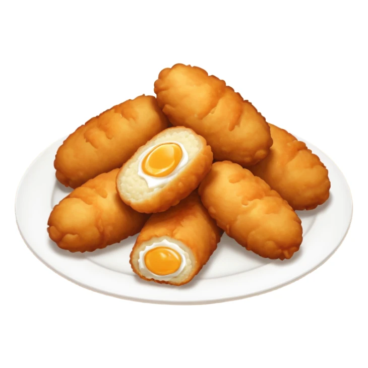 4 4 potato croquettes fried sticker