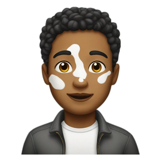 caucasian vitiligo sticker