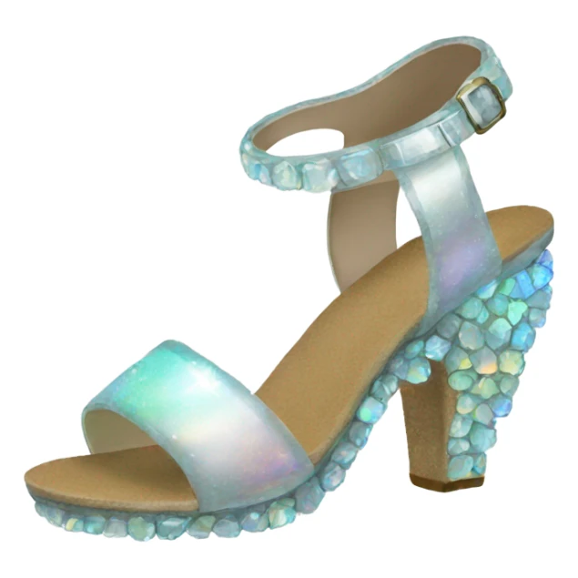 opal Crystal sandal shoe sticker