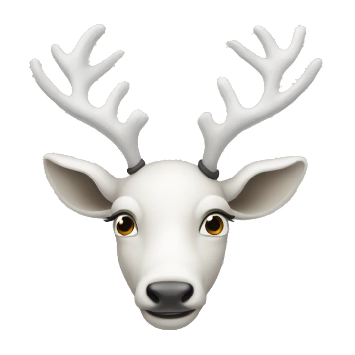 white-reindeer sticker