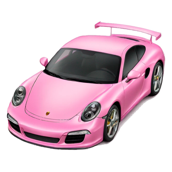 pink porche  sticker