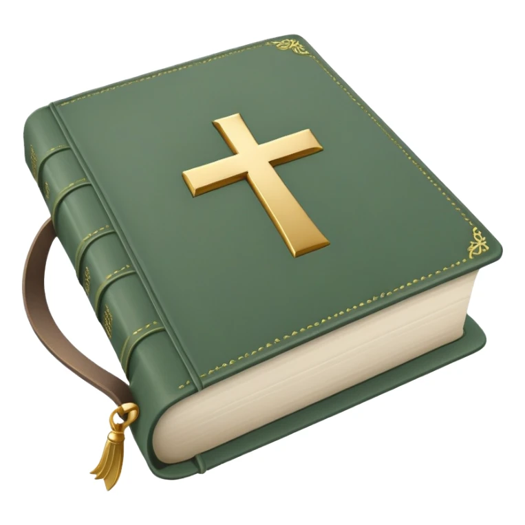 sage green holy bible  sticker