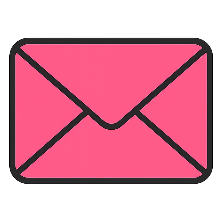 pink envelope icon sticker