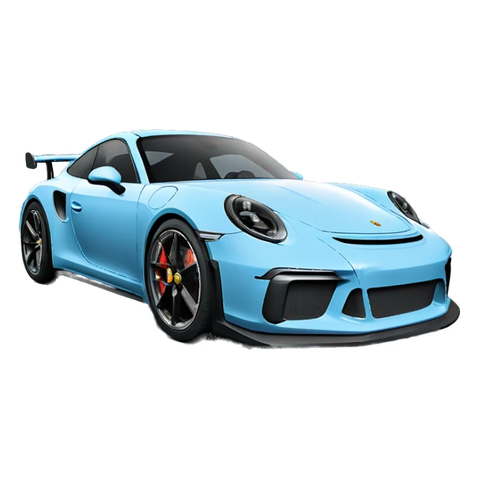 Light blue porsche gt3 2019 sticker