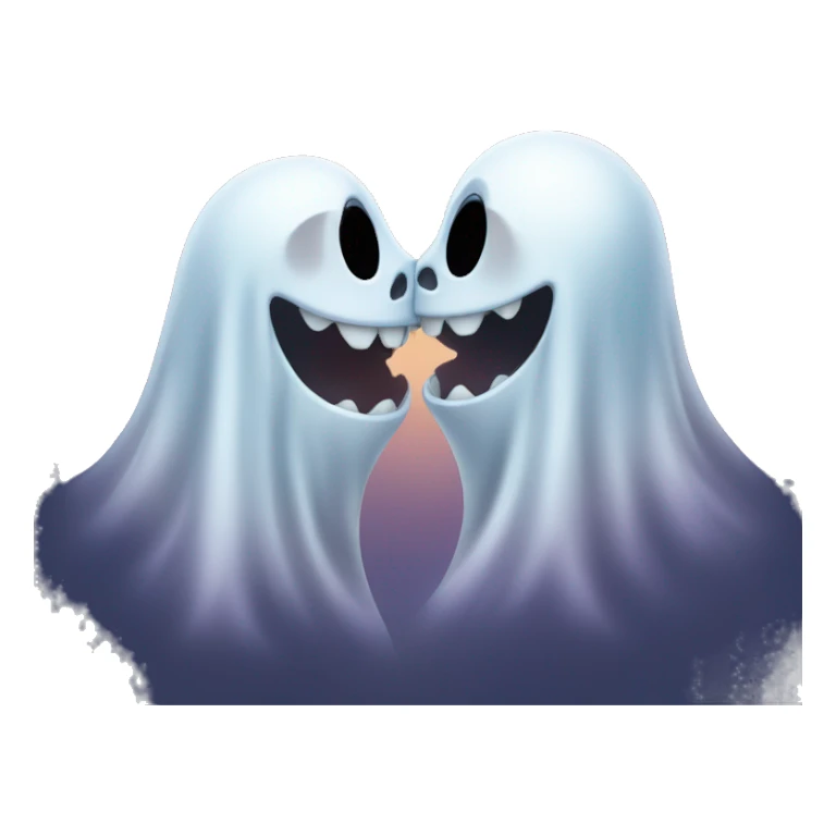 👻 two ghost kissing seen sticker