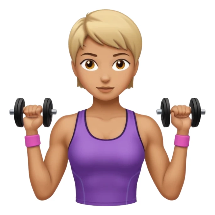 Gym girl sticker
