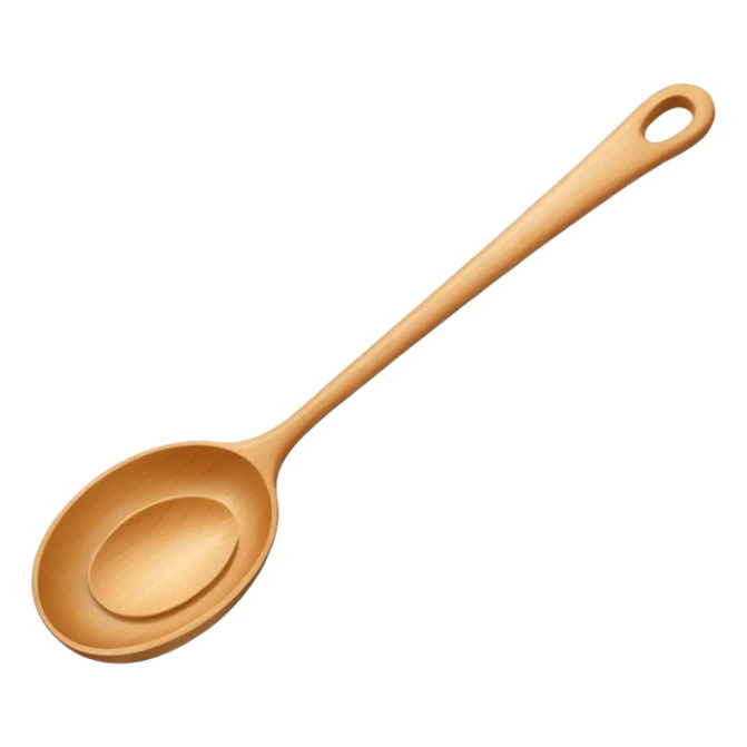 wooden spoon for takeaway sticker