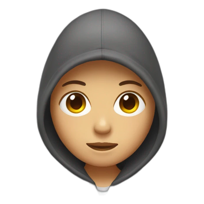 Acne face with hoodie sticker