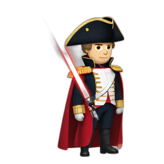 Napoleon with red lightsaber sticker