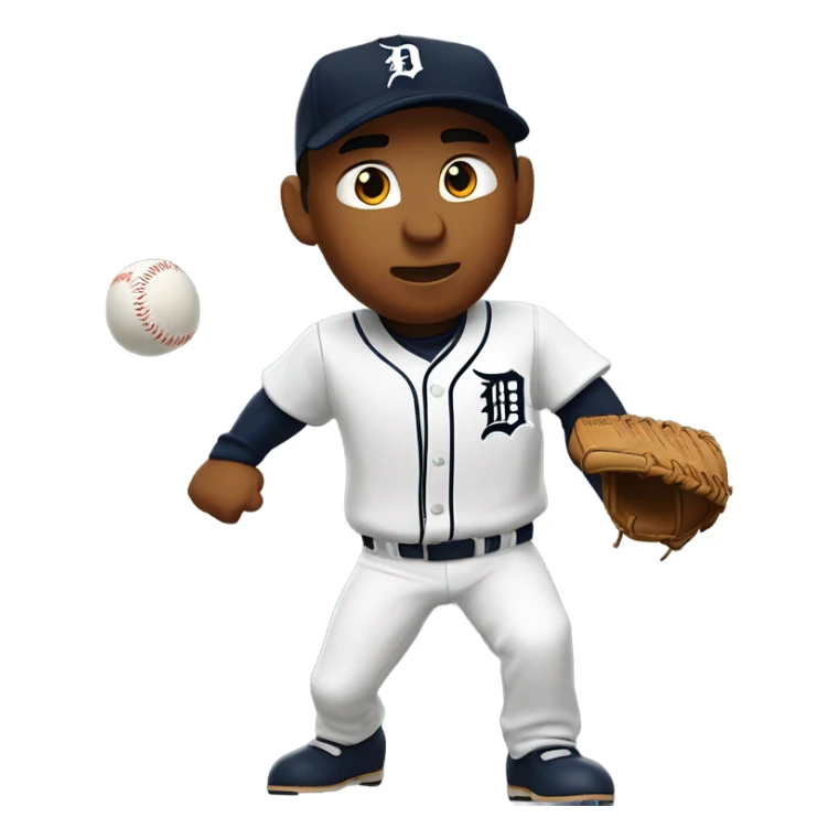 Detroit tigers baseball pitcher sticker