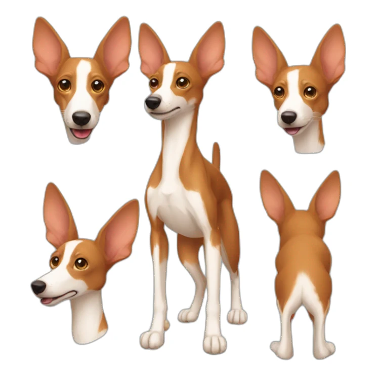 Podenco y conejo sticker