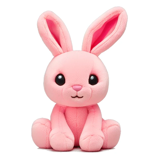 Tulip pink blossom jellycat bunny sticker