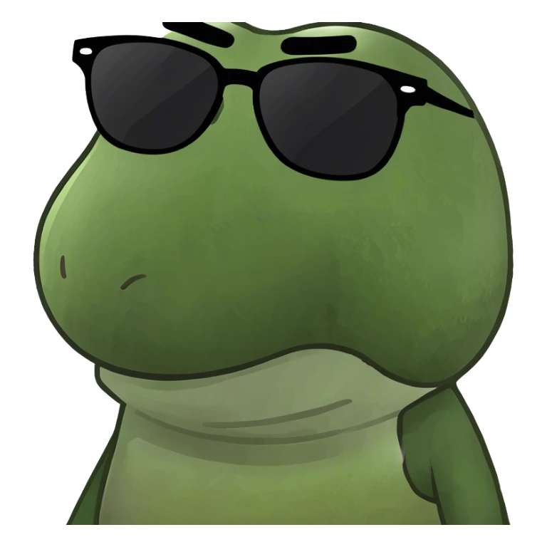 poop emoji with sunglasses sticker