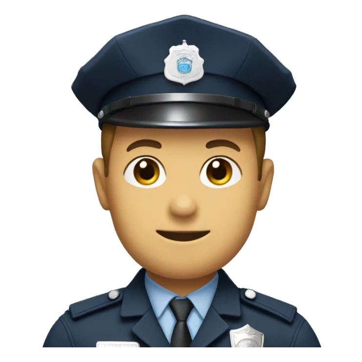 policeman with a pii sign sticker
