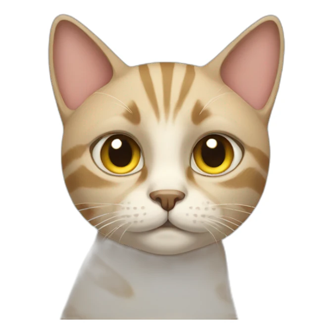 Cat side eye sticker