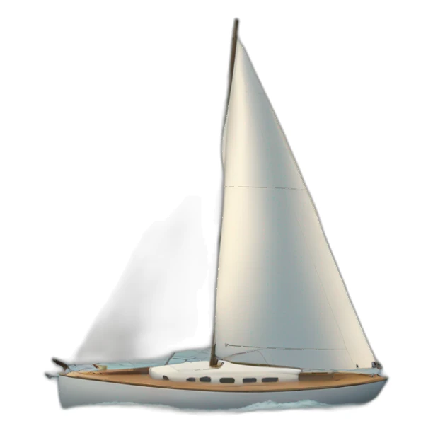 Race sailboat sticker