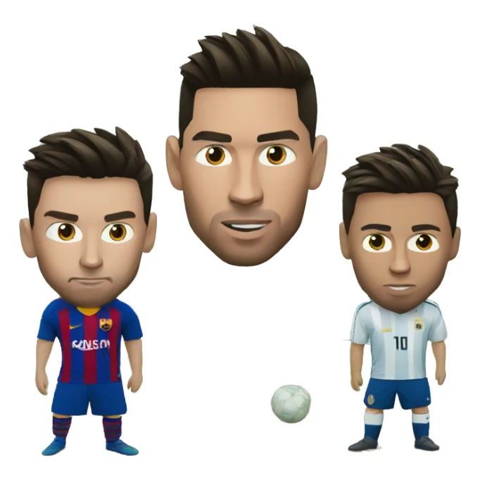 messi vs ronaldo sticker