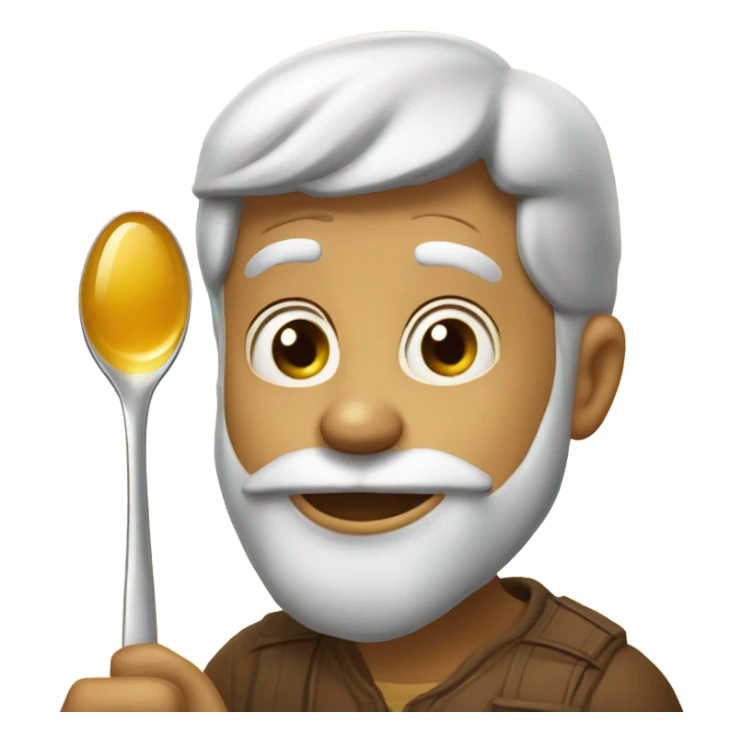 Man sucking honey  sticker