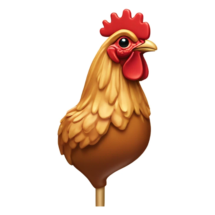 caramel lollipop cockerel sticker