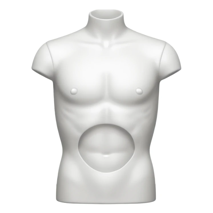 mannequin torso for male sticker