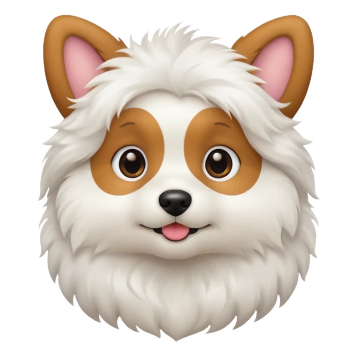 a cute cartoon dog sticker