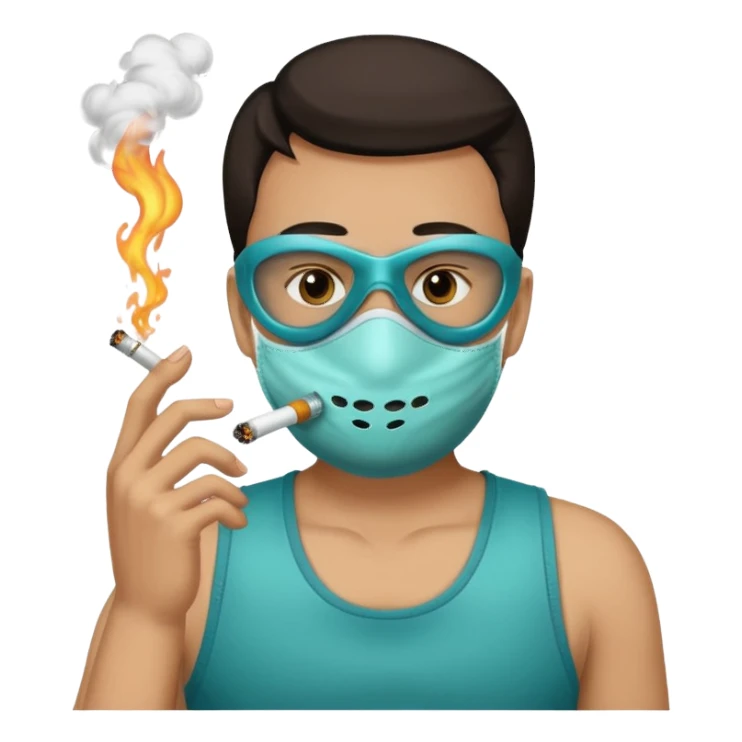 Smoking a noz tank sticker