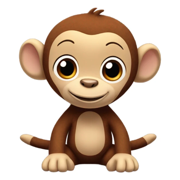 Curious george stuffed animal  sticker