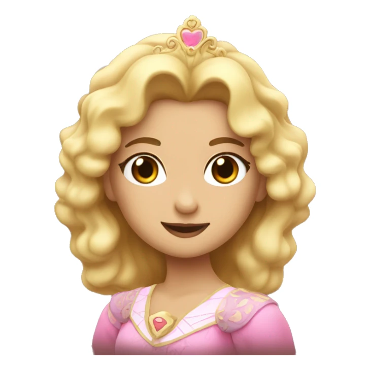 Princesa oliendo polvo rosado sticker