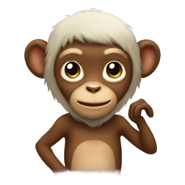 little monkey  sticker