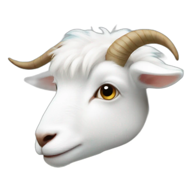 White angora goat sticker