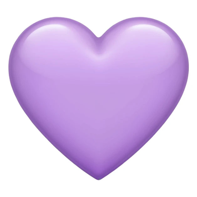 Light purple heart sticker