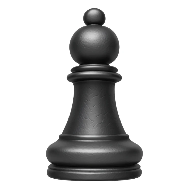 black chess pieces, rock piece sticker