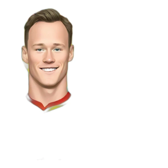 Jonathan Toews inside a rainbow heart sticker