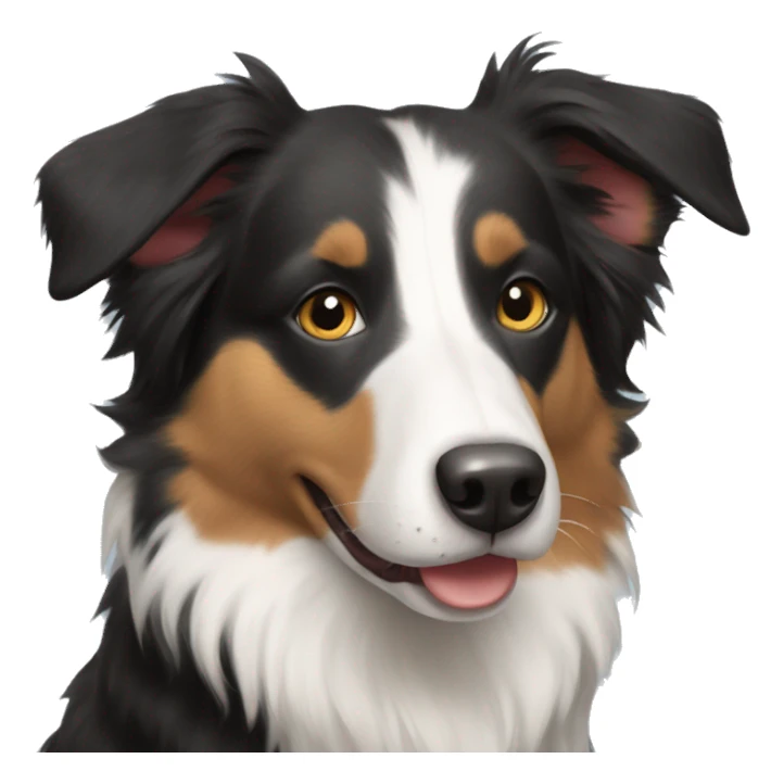 A border collie mixed with Australian shepherd  sticker
