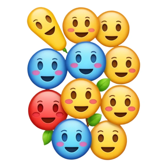Aestische Emojis sticker