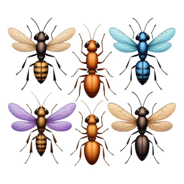 Musician Insects sticker