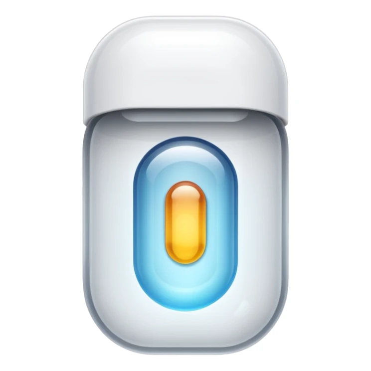 translucent capsule sticker