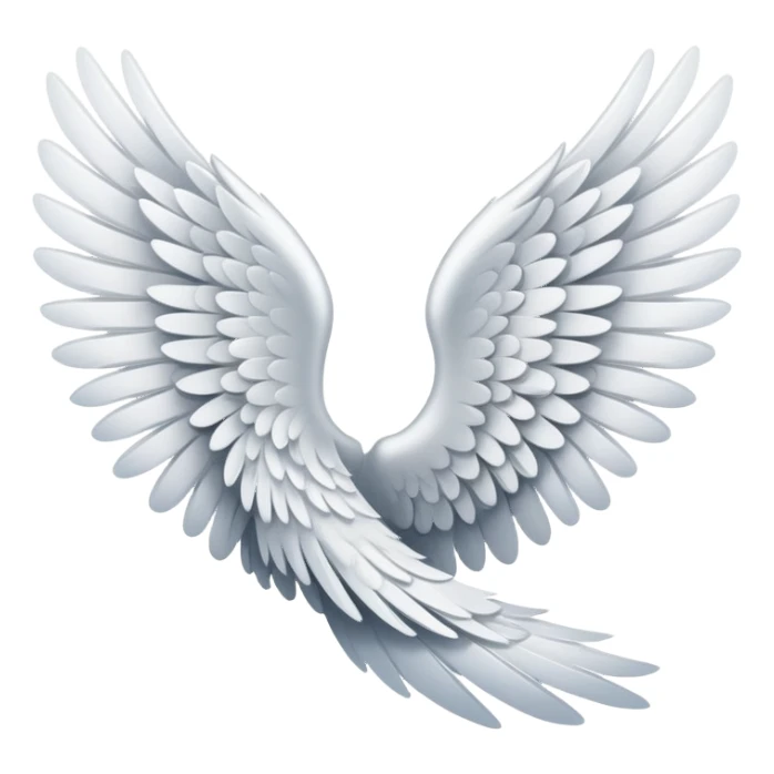 Angel wing sticker