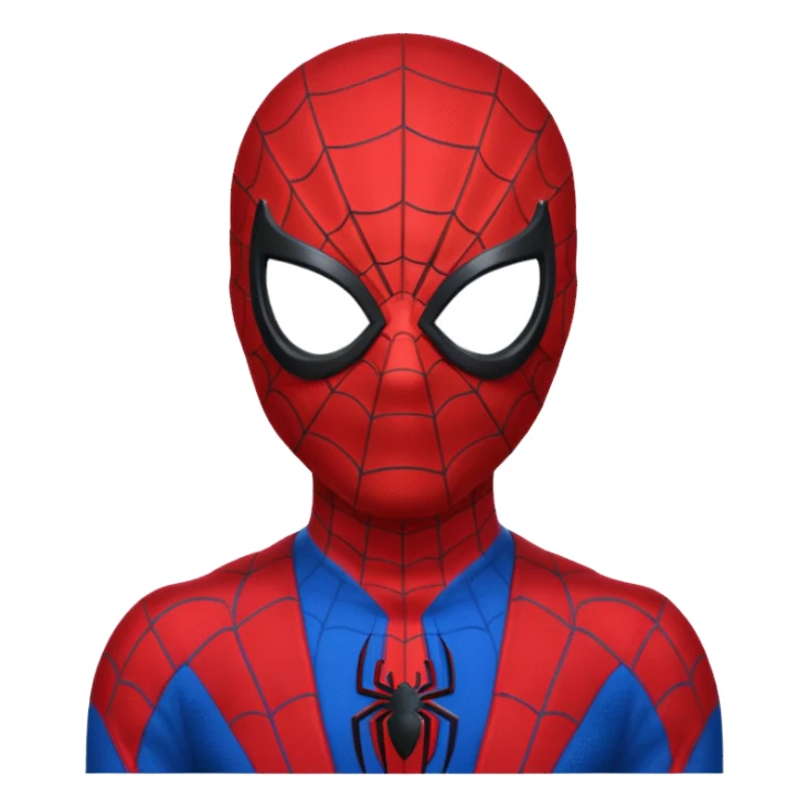 spiderman with a mask sticker