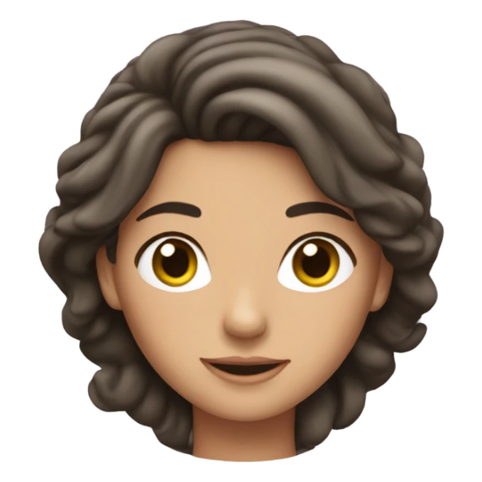 Brunette princes sticker