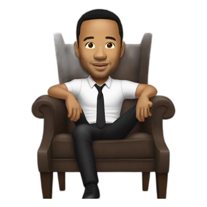 john legend turning in chair sticker