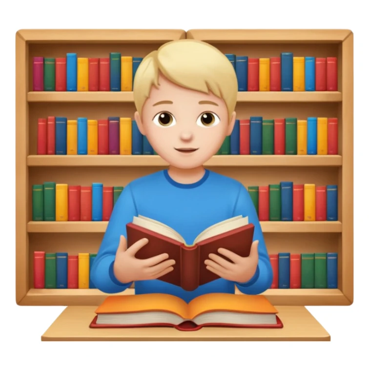 enfant range livre sticker
