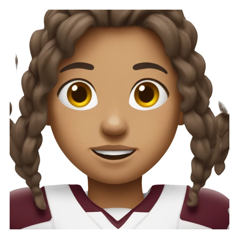 Texas A&M girl fan sticker