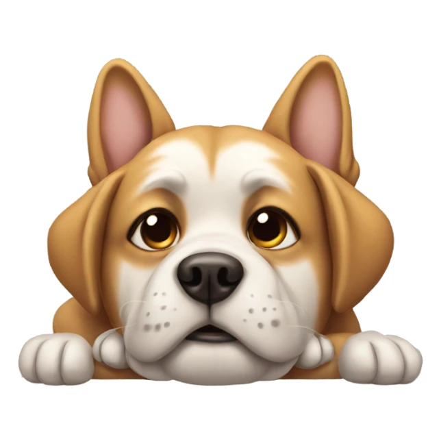 Dog being chill sticker