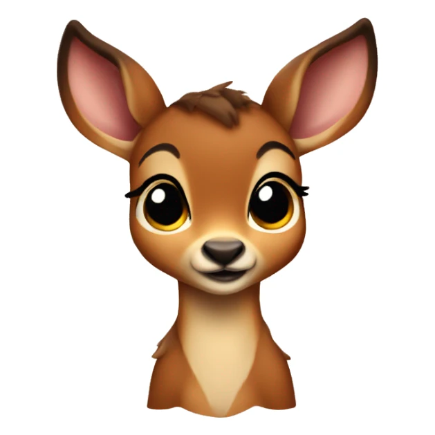 Cozy cute little Bambi  sticker